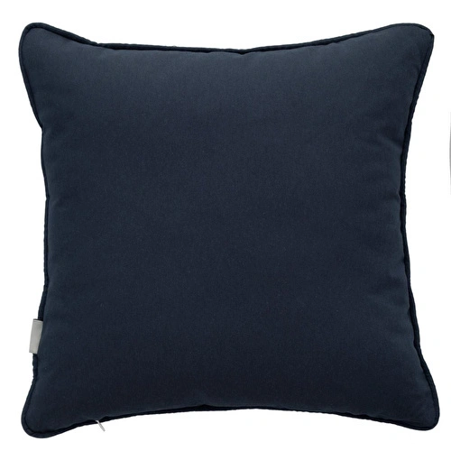 Mudo Home Mari̇n Fish Nakişli Kirlent Beyaz Laci̇vert 50x50 Cm