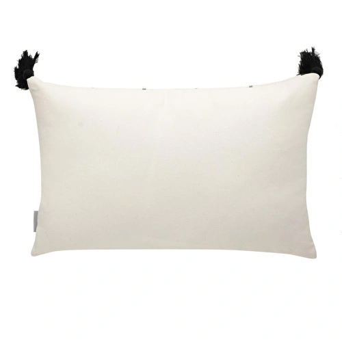 Mudo Home Abel Püsküllü Kirlent Si̇yah 35x55 Mudo Home Abel Püsküllü Kirlent Si̇yah 35x55