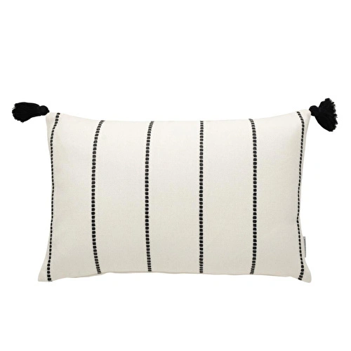 Mudo Home Abel Püsküllü Kirlent Si̇yah 35x55