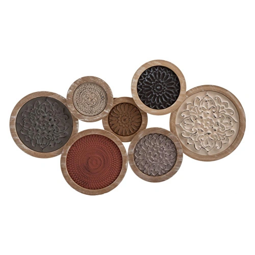 Mudo Home Aurora Natural Ahşap Duvar Dekoru 127x8.5x65cm