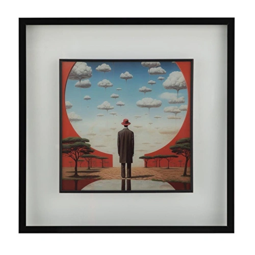 Mudo Home Verto Çerçeveli̇ Cam Tablo 60x60 Cm