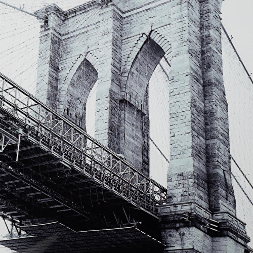 Mudo Home Brooklyn Bridge Çerçeveli̇ Cam Tablo 60x90cm