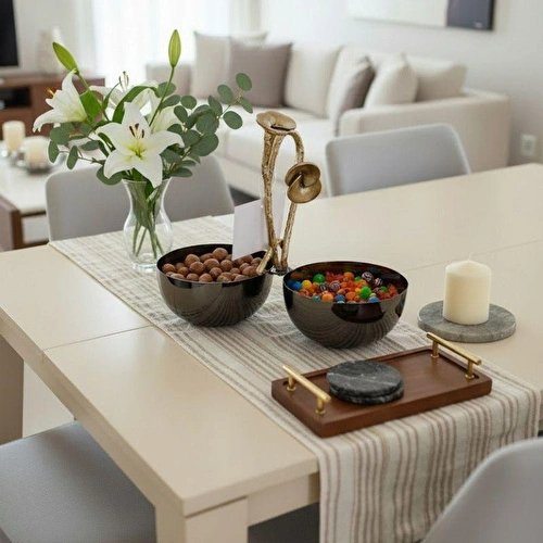 Cornella Rose 2'li Sunum Kasesi Silver - Gold Cornella Rose 2'li Sunum Kasesi Silver - Gold