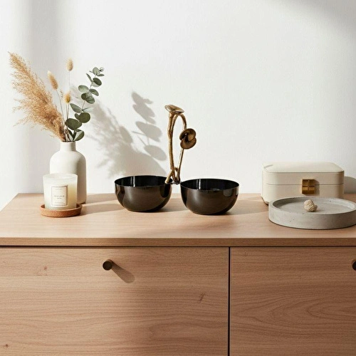 Cornella Rose 2'li Sunum Kasesi Silver - Gold