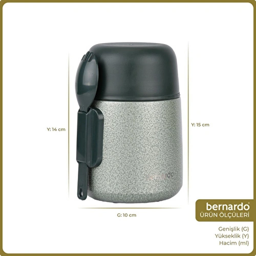 Bernardo Duo Yemek Termosu 500 Ml Yeşil