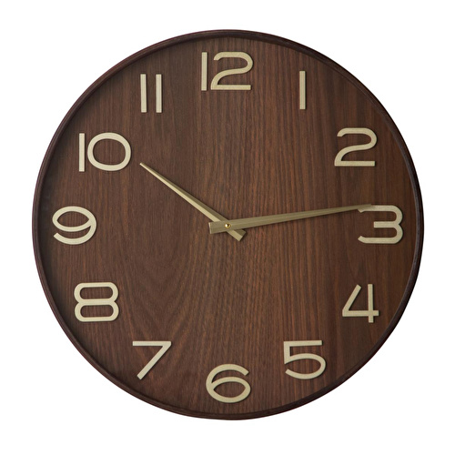 Mudo Home Dark Wood Duvar Saati̇ 50cm