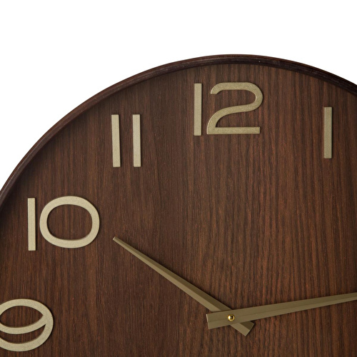 Mudo Home Dark Wood Duvar Saati̇ 50cm Mudo Home Dark Wood Duvar Saati̇ 50cm