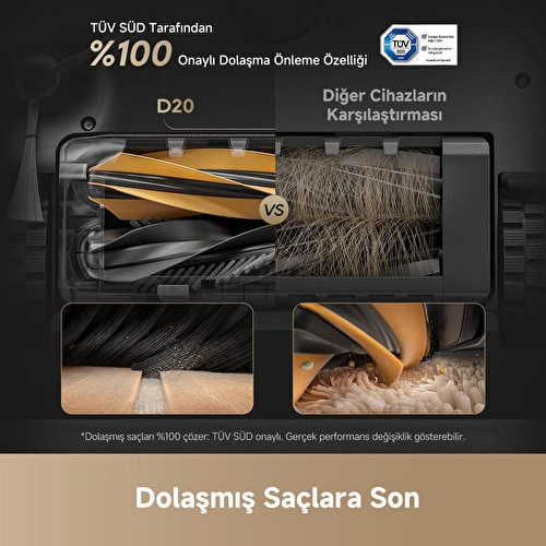 Dreame D20 Robot Süpürge Beyaz, 13.000pa Emiş Gücü Dreame D20 Robot Süpürge Beyaz, 13.000pa Emiş Gücü