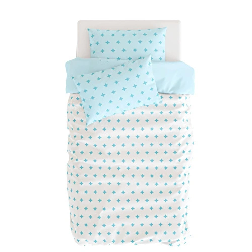 Itsy Bitsy Kids Spacey Çift Taraflı Pamuk Saten Çok Renkli Çocuk Nevresim Seti 140x200cm