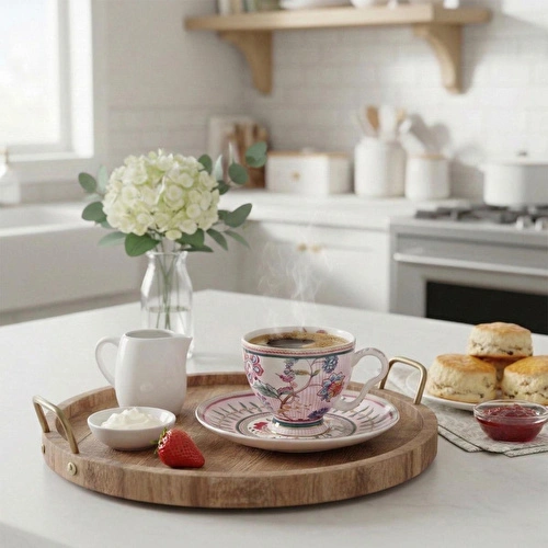 Lucky Art Florine Bone 6lı Kahve Fincan Seti Lucky Art Florine Bone 6lı Kahve Fincan Seti