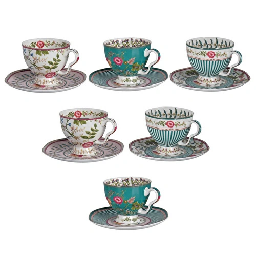 Lucky Art Florine Bone 6lı Cay Fincan Seti