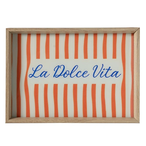 Mudo Home La Dolce Vita Dekorati̇f Tepsi̇ 31x42 Cm