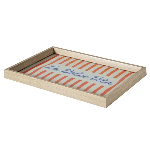 Mudo Home La Dolce Vita Dekorati̇f Tepsi̇ 31x42 Cm