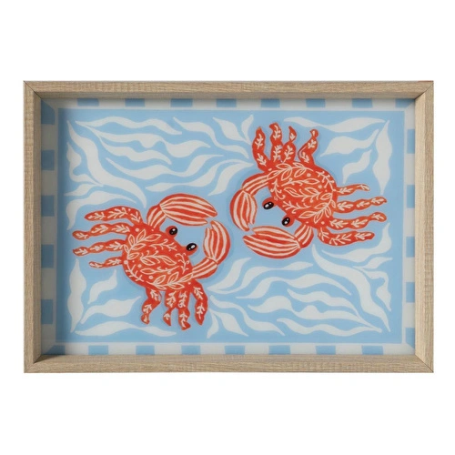 Mudo Home Crabs Dekorati̇f Tepsi̇ 31x42 Cm