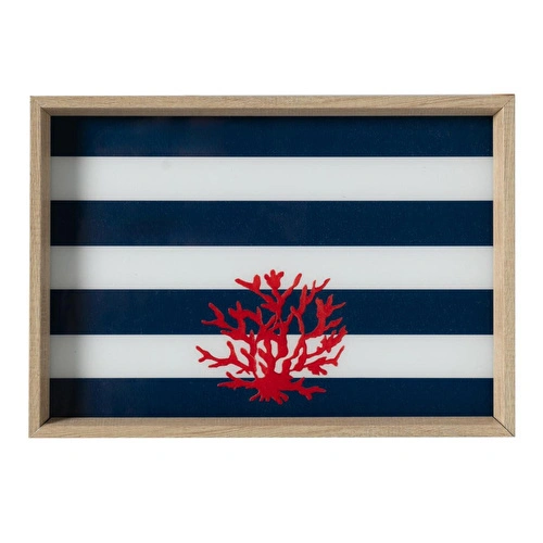 Mudo Home Coral Dekorati̇f Tepsi̇ 31x42 Cm