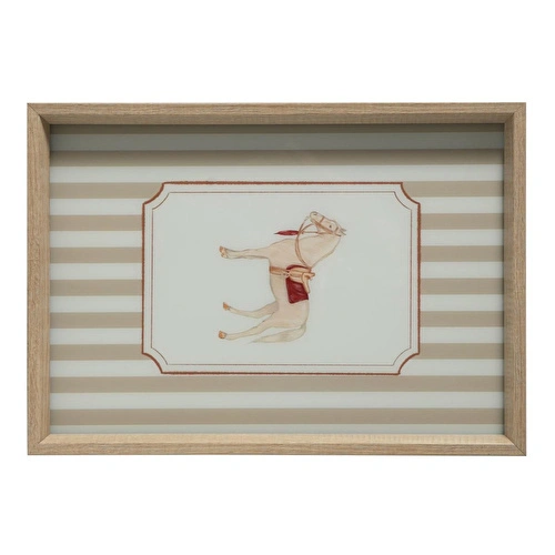 Mudo Home Horse Dekorati̇f Tepsi̇ 31x42 Cm