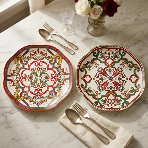 Lucky Art Velora Bone 20 Cm 6li Tabak Seti Lucky Art Velora Bone 20 Cm 6li Tabak Seti