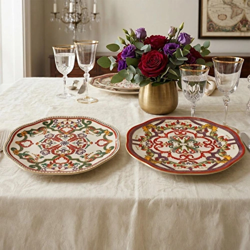 Lucky Art Velora Bone 27 Cm 6li Tabak Seti