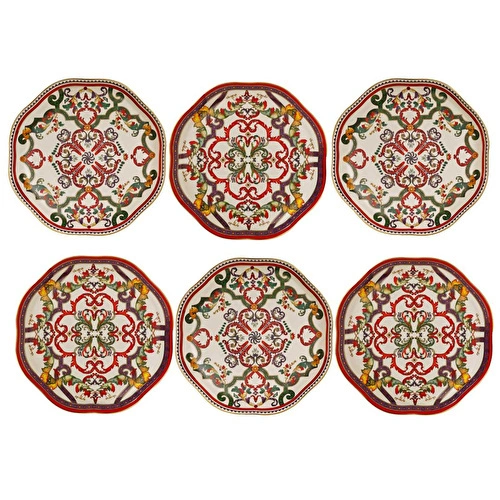 Lucky Art Velora Bone 27 Cm 6li Tabak Seti