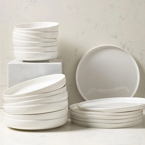 Mudo Home Ephesus White 18 Parça Porselen Yemek Takimi