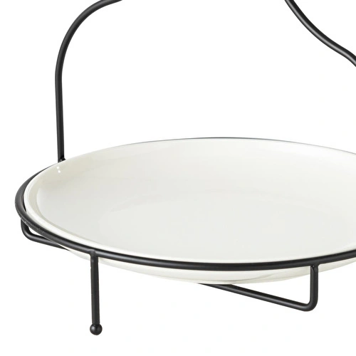 Mudo Home Gurme Standli Sunum 28cm - Si̇yah