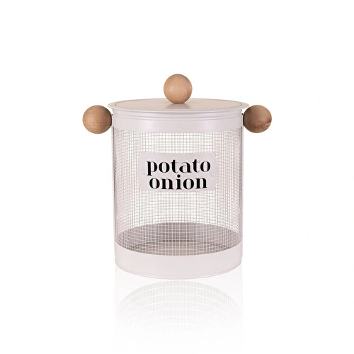 The Mia Stripe Patates Soğan Kabı Bej