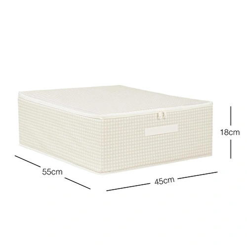 Home Wave Gri Pötikare Destekli Kutu Hurç 45 X 55 X 18 Cm