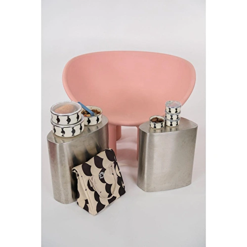 Emaylabxpeppythings Milky 3’lü Set – Emaye Saklama Kabı, Emaye Kahvaltılık & Termal Taşıma Çantası 10 Litre