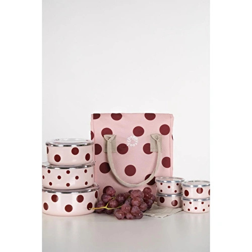 Emaylabxpeppythings Cherry 3’lü Set – Emaye Saklama Kabı, Emaye Kahvaltılık & Termal Taşıma Çantası 10 Litre Emaylabxpeppythings Cherry 3’lü Set – Emaye Saklama Kabı, Emaye Kahvaltılık & Termal Taşıma Çantası 10 Litre