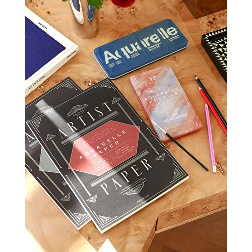 Printworks 15 Yaprak Sulu Boya Defteri - Aquarelle