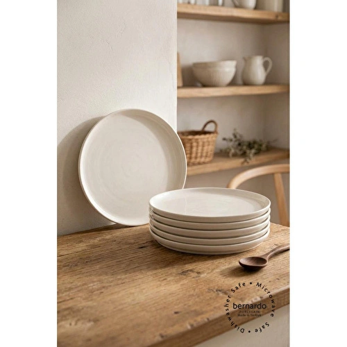 Bernardo Vera 6 Parça Pasta Takımı Beyaz