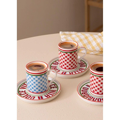 The Mia Cucina Türk Kahvesi Fincan Takımı 6 Kişilik