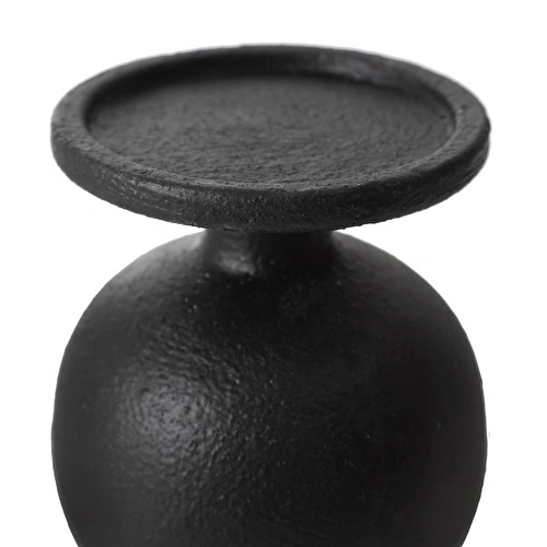 Mudo Home Black Stone Mumluk 10x10x18 Cm