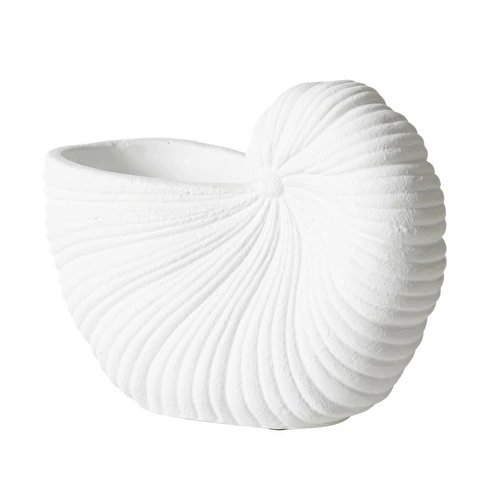 Mudo Home White Shell Vazo 21x10x15 Cm