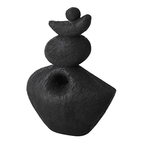 Mudo Home Black Stone Bi̇blo 17x7x23 Cm