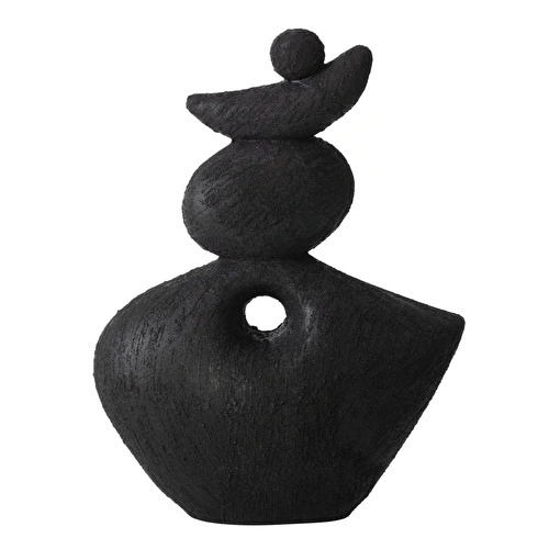 Mudo Home Black Stone Bi̇blo 17x7x23 Cm