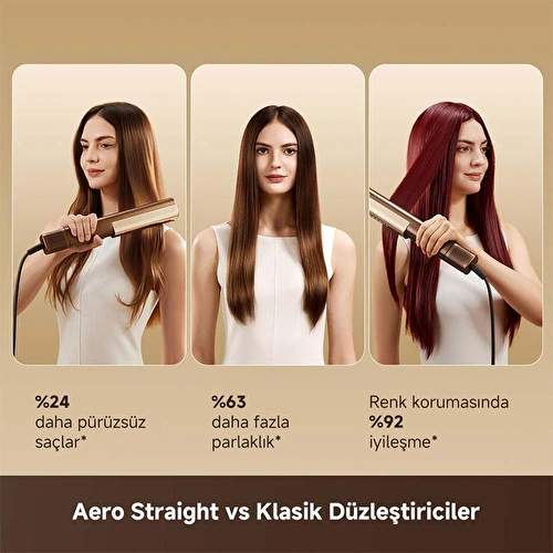 Dreame Aero Straight Şarjlı Saç Düzleştirici, Altın