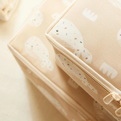 Ocean Home Textile 4'lü Çocuk Odası Sevimli Balina Hurç Set 2 Adet 30 X 22 X 18 / 2 Adet 52 X 28 X 21 Cm