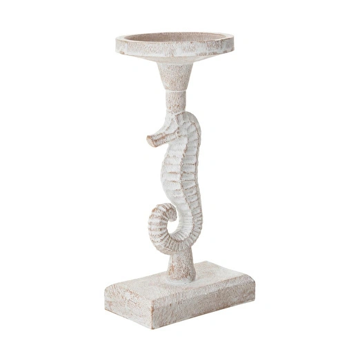 Mudo Home Seahorse Mumluk Beyaz 11x10x23 Cm