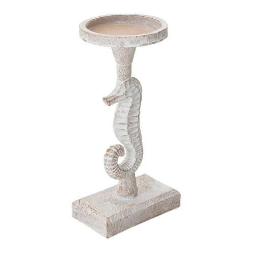 Mudo Home Seahorse Mumluk Beyaz 11x10x23 Cm