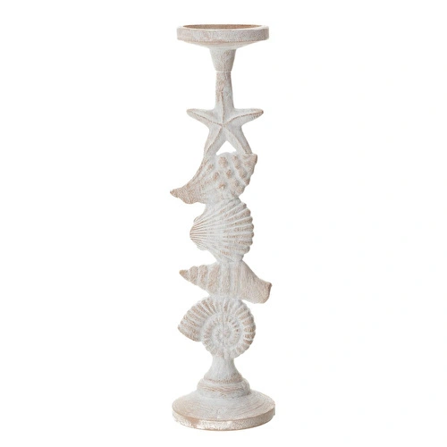 Mudo Home Sea World Mumluk Beyaz 11x11x42 Cm