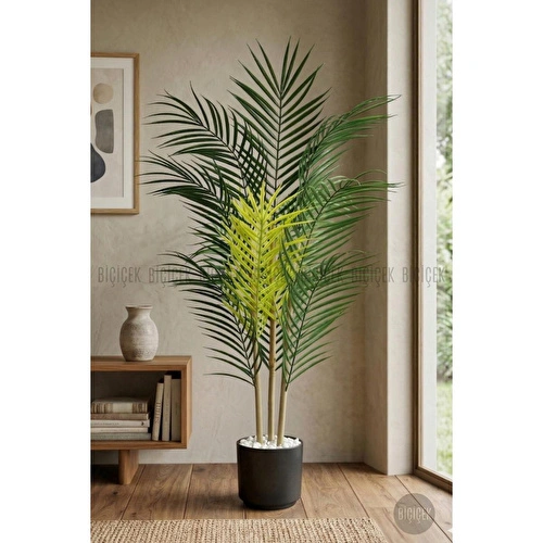 Biçiçek 110 Cm 3 Gövdeli Yapay Areka Ağacı