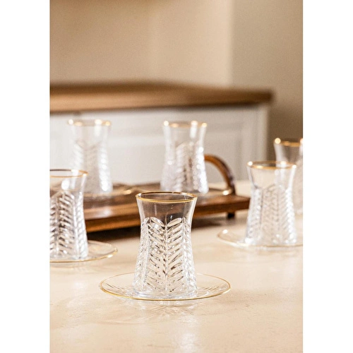 The Mia Wheat Çay Seti Gold 12 Parça