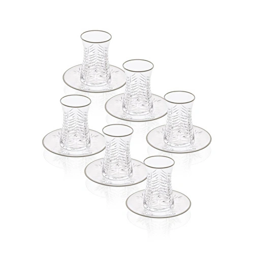 The Mia Wheat Çay Seti Gümüş 12 Parça