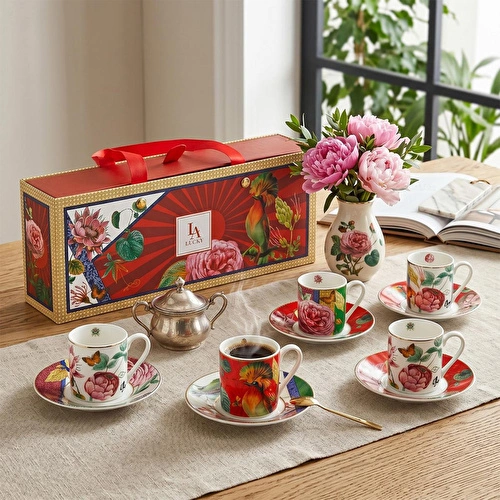 Lucky Art Liorine Bone 4’lü Kahve Fincanı Seti 100 Ml