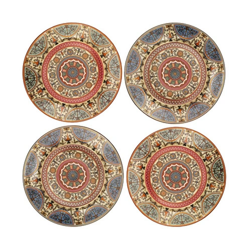 Lucky Art Rosea Bone 4’lü Servis Tabağı Seti 27 Cm