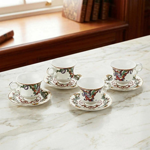 Lucky Art Velora Bone 4’lü Kahve Fincanı Seti 120 Ml