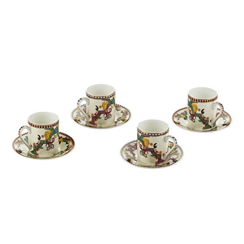 Lucky Art Velora Bone 4’lü Kahve Fincanı Seti 100 Ml