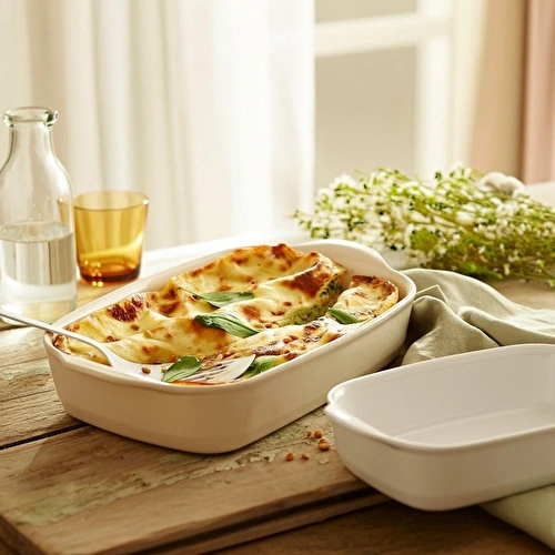 Emile Henry Fırın Kabı Dikdörtgen 2 Li Set Ekru/clay