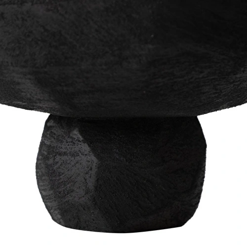 Mudo Home Black Stone Dekorati̇f Sunumluk 23x23x14 Cm